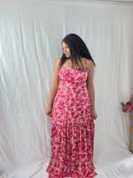 Load image into Gallery viewer, Flower Print Sleeveless Dress With Pockets
