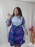 Load image into Gallery viewer, AnKara Shot Dress, with Pockets.
