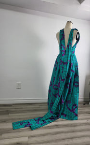 Ankara Infinity Style Gown - Ready to wear and Customize to your size