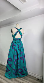 Load image into Gallery viewer, Ankara Infinity Style Gown - Ready to wear and Customize to your size

