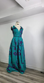 Load image into Gallery viewer, Ankara Infinity Style Gown - Ready to wear and Customize to your size

