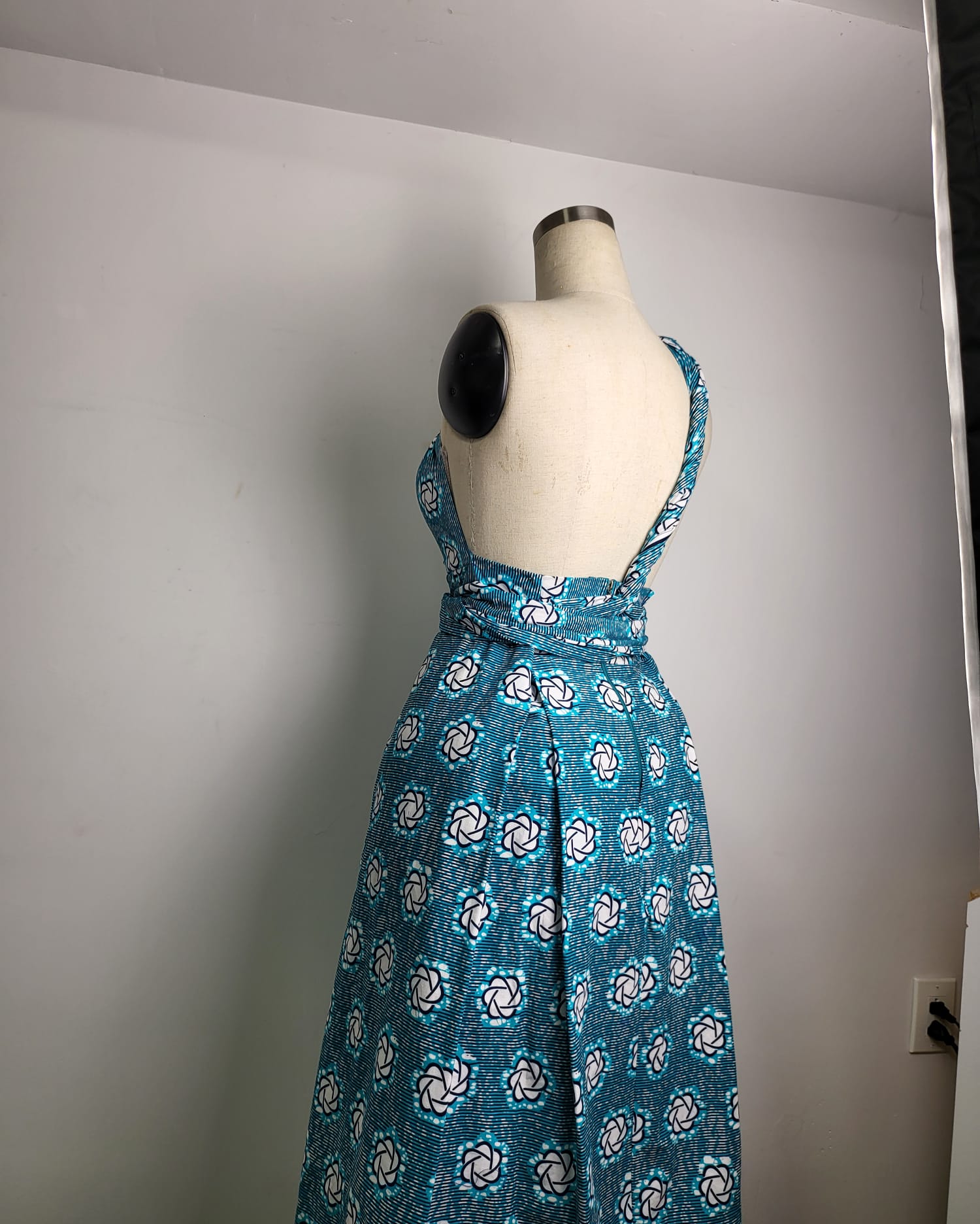 Ankara Peplum Short Gown- Ready to Wear and Customize to your size