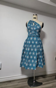 Ankara Peplum Short Gown- Ready to Wear and Customize to your size