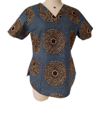 Load image into Gallery viewer, African Print Scrub Top
