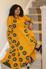 Load image into Gallery viewer, Gorgeous African Print Floor Length A-Line Dress
