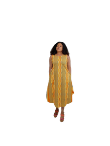 Sleeveless African Print Free Wear