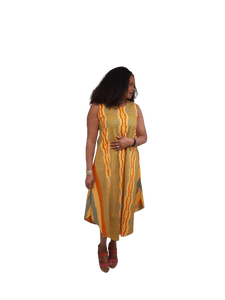 Sleeveless African Print Free Wear