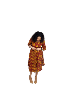 African Print Free Wear with Two Pockets.