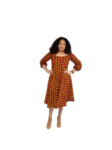 African Print Free Wear with Two Pockets.