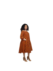 African Print Free Wear with Two Pockets.