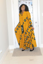 Load image into Gallery viewer, Gorgeous African Print Floor Length A-Line Dress
