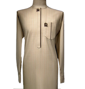 African Design- Male Long Sleeve Dashiki Outfit. Two Piece-Top and Pant.